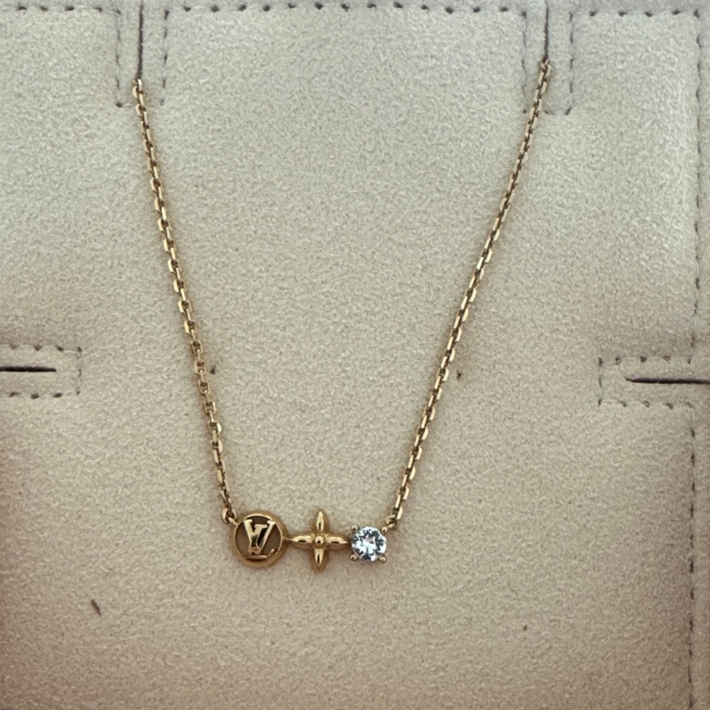 Louis Vuitton Gold Necklace The Petit Louis